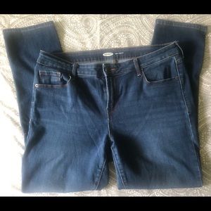 Sz 14 Power Straight Denim Stretch Jeans Old Navy
